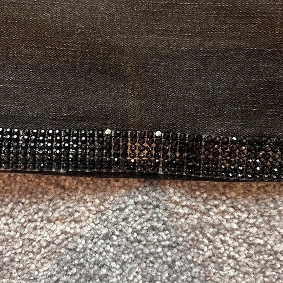 Blank NYC Black cropped jeans with side embellishment - Picture 6 of 8